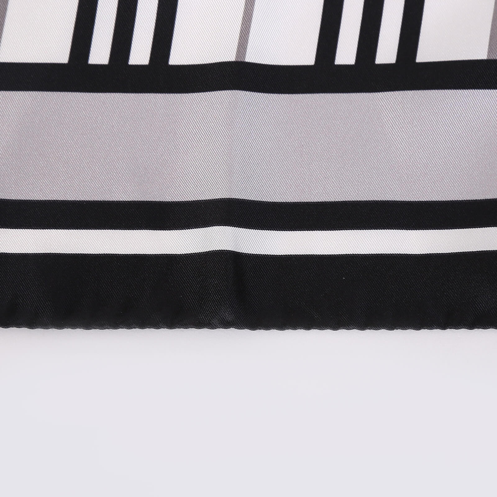 Burberry - Monochrome Multi-Print Silk Scarf Black/White