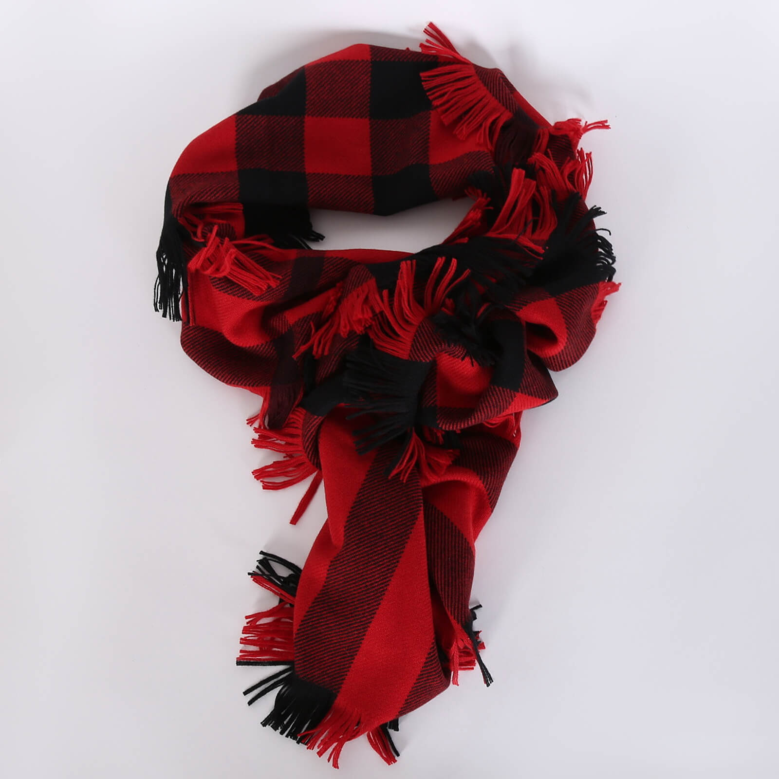 burberry fringe wool scarf