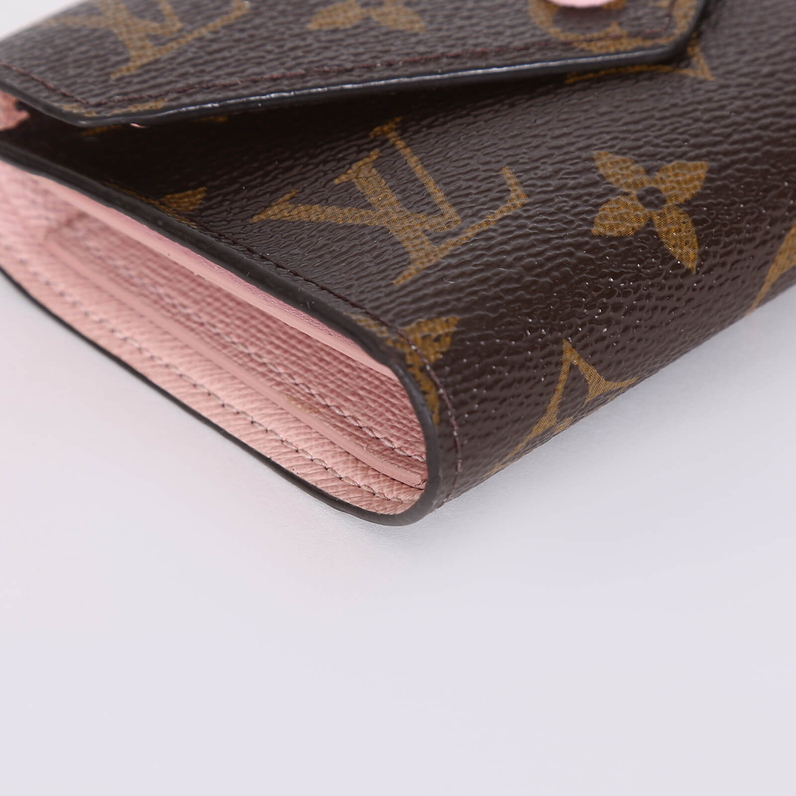 Louis Vuitton Victorine Monogram Canvas Wallet Rose Ballerine