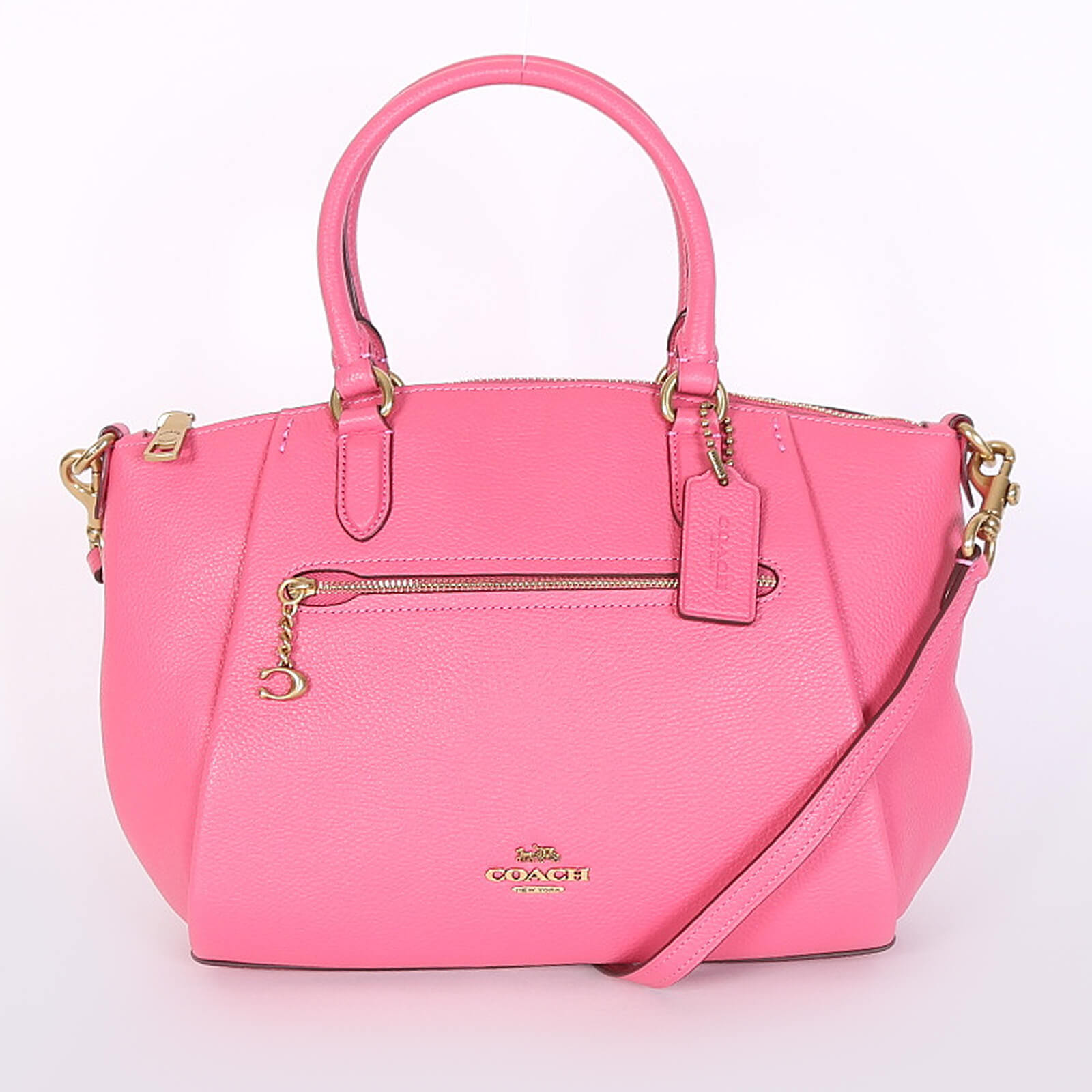 Coach satchel hot sale pink