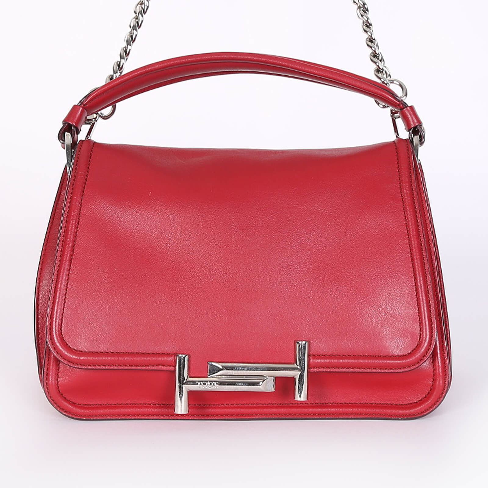 - Double T Leather Chain Convertible Crossbody Bag Red | www.luxurybags.eu