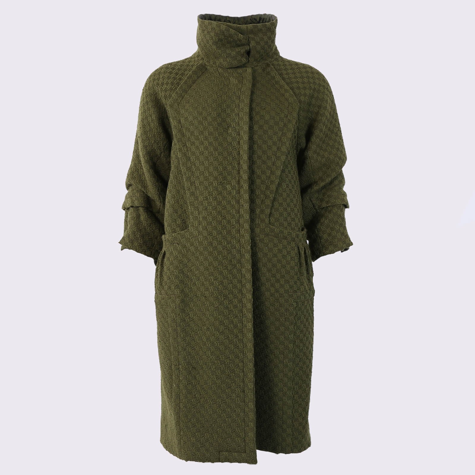 Louis Vuitton - Wool Oversize Winter Coat Khaki 38