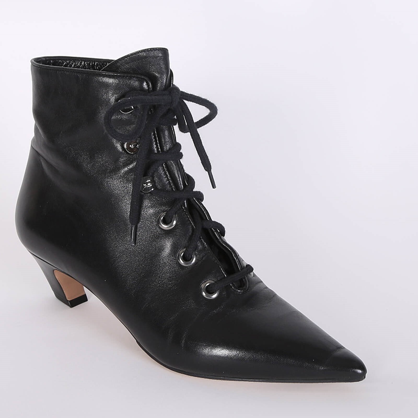 dior black ankle boots