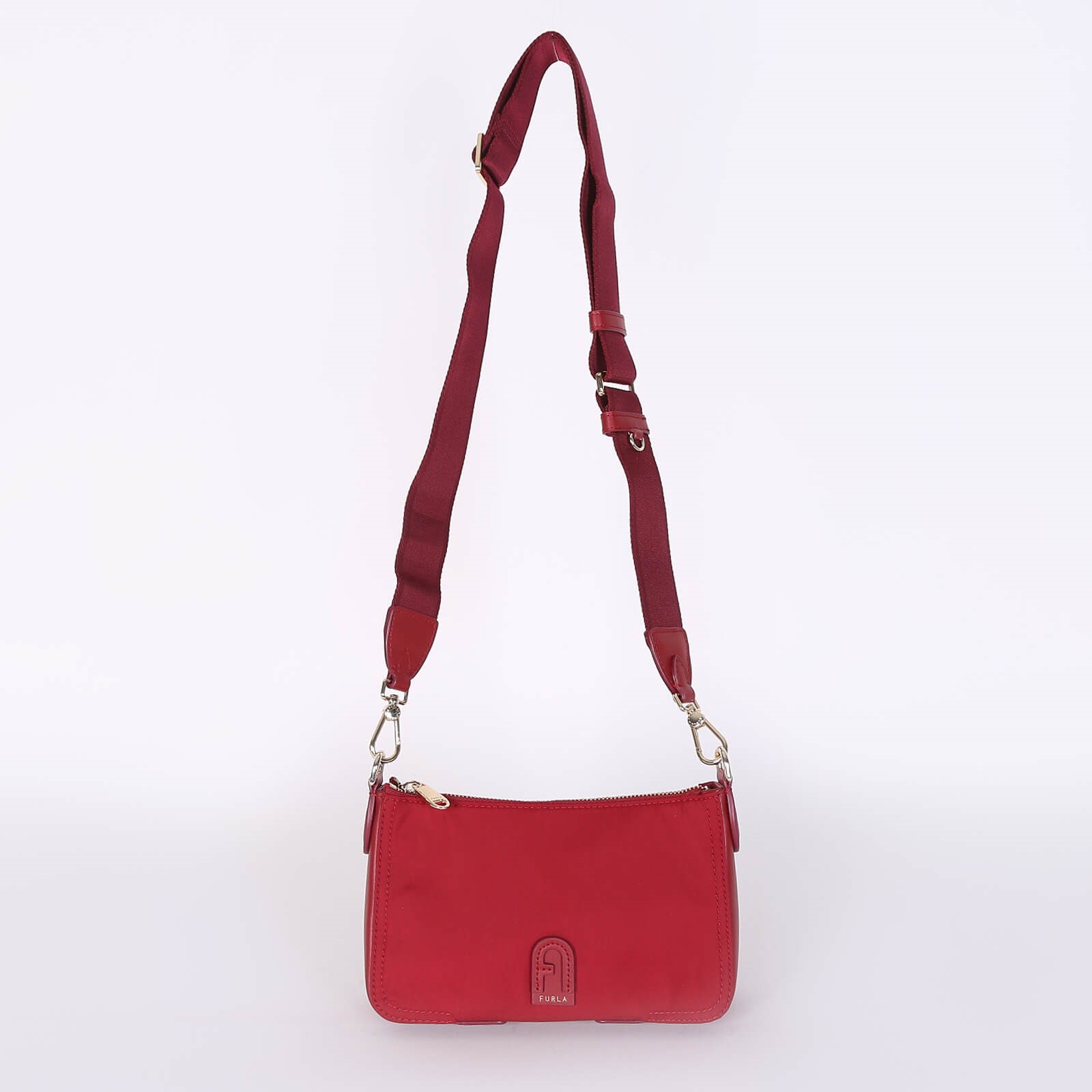 Furla Red Leather Atena Crossbody Bag Furla