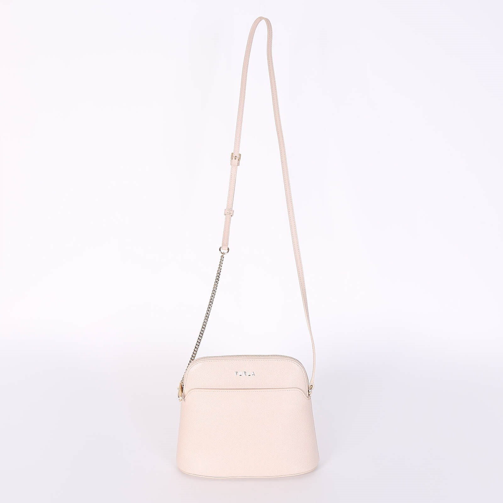 Furla Miky XL Leather Chain Pouch Crossbody Ballerina www.luxurybags.eu