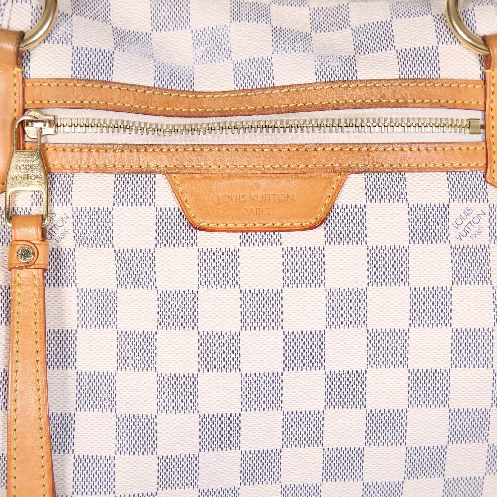 Louis Vuitton Vintage - Damier Azur Evora MM Bag - White Ivory Blue -  Damier Leather Handbag - Luxury High Quality - Avvenice