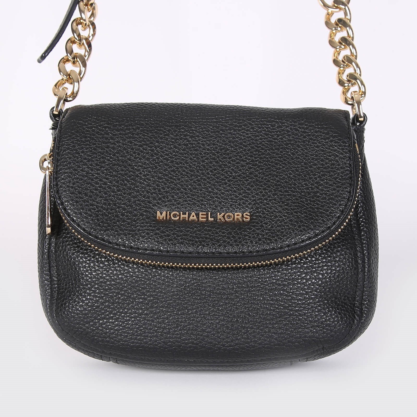 Michael Kors Bedford Small Leather Crossbody Black www.luxurybags.eu