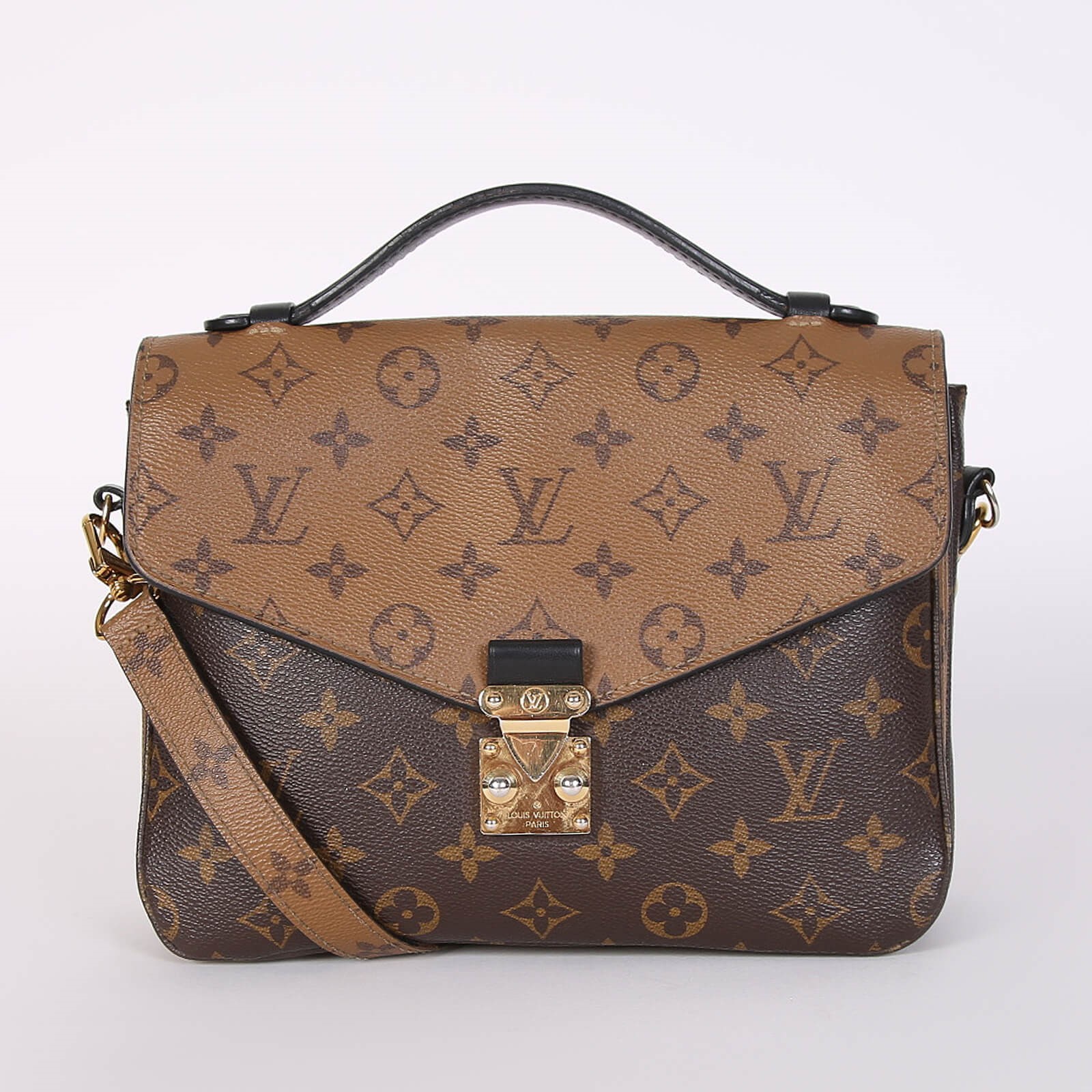 Louis Vuitton Pochette Metis Brown Monogram Reverse Canvas