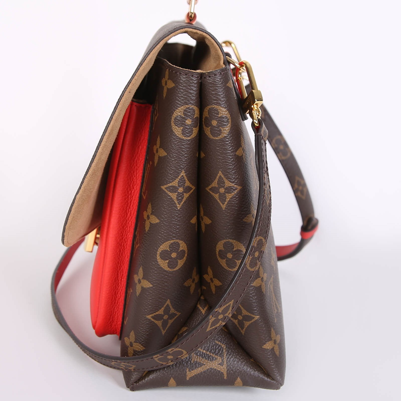 Louis Vuitton Marignan Monogram Canvas And Leather Coquelicot Luxurybagseu 