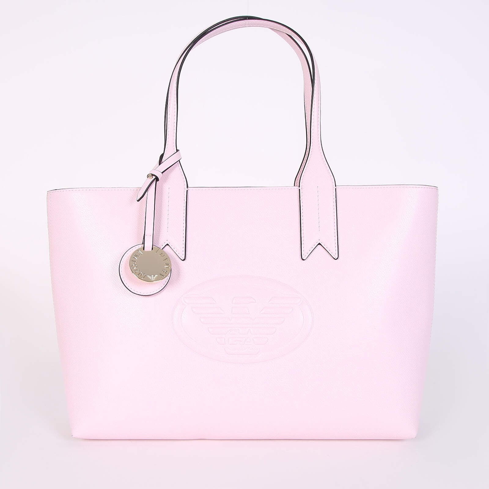 Emporio Armani Frida Large Eco Leather Shopping Bag Rose www.luxurybags.eu