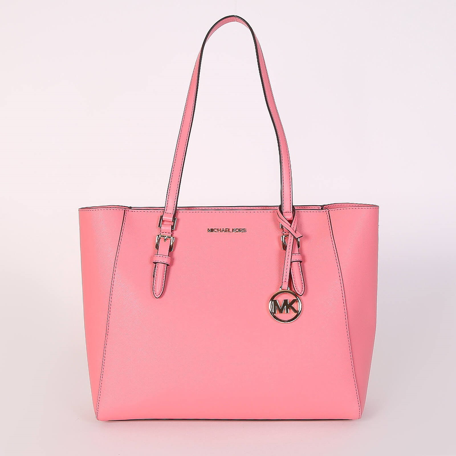 Large pink deals michael kors bag