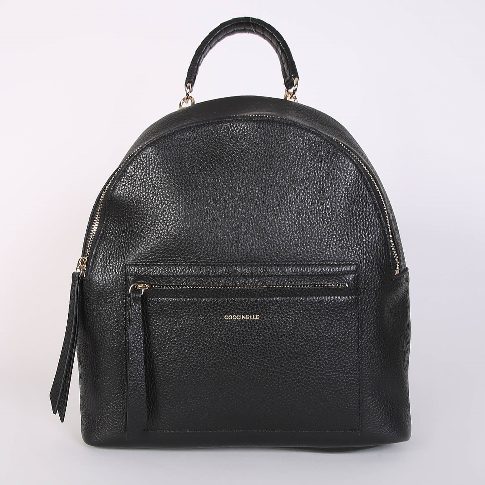 Coccinelle Azalea Grained Leather Backpack Black www.luxurybags.eu