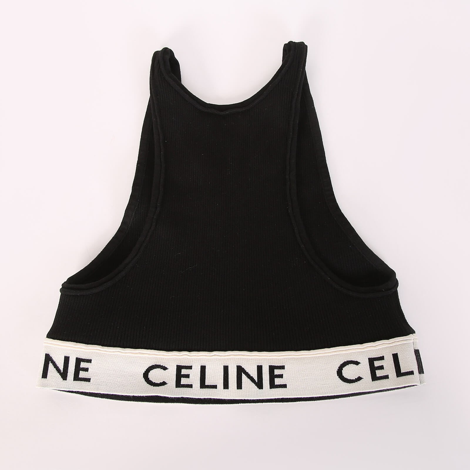 Women's Celine sports bra in athletic knit, CELINE