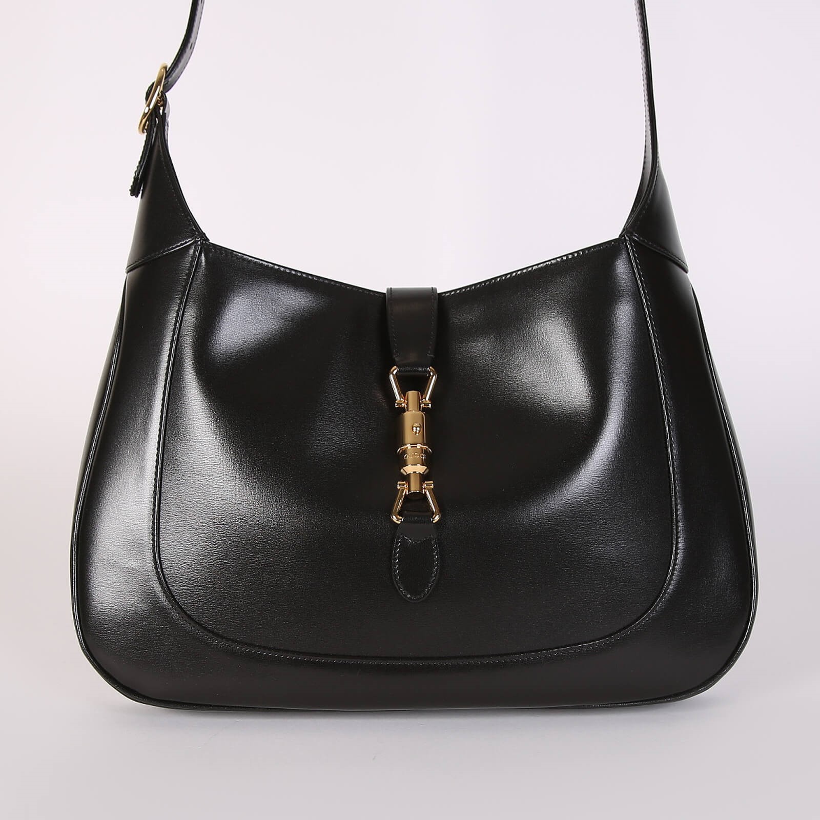 Gucci shoulder bag black 2025 leather