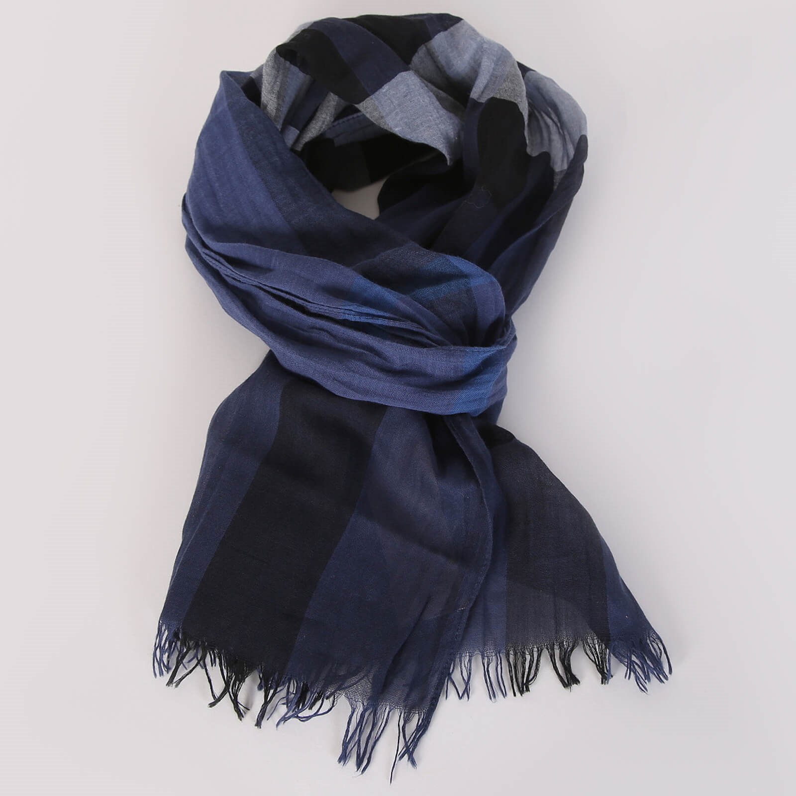 Navy burberry scarf best sale