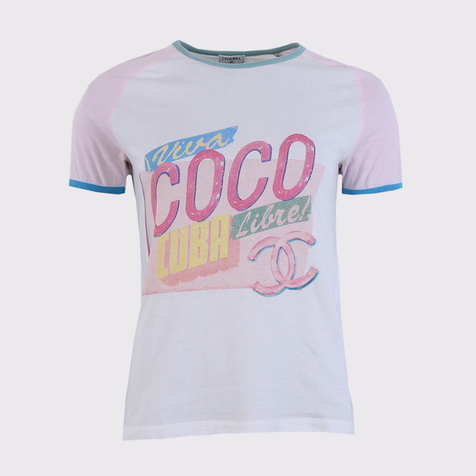 Chanel - Viva Coco Cuba Libre Cotton T-Shirt White S | www.luxurybags.eu