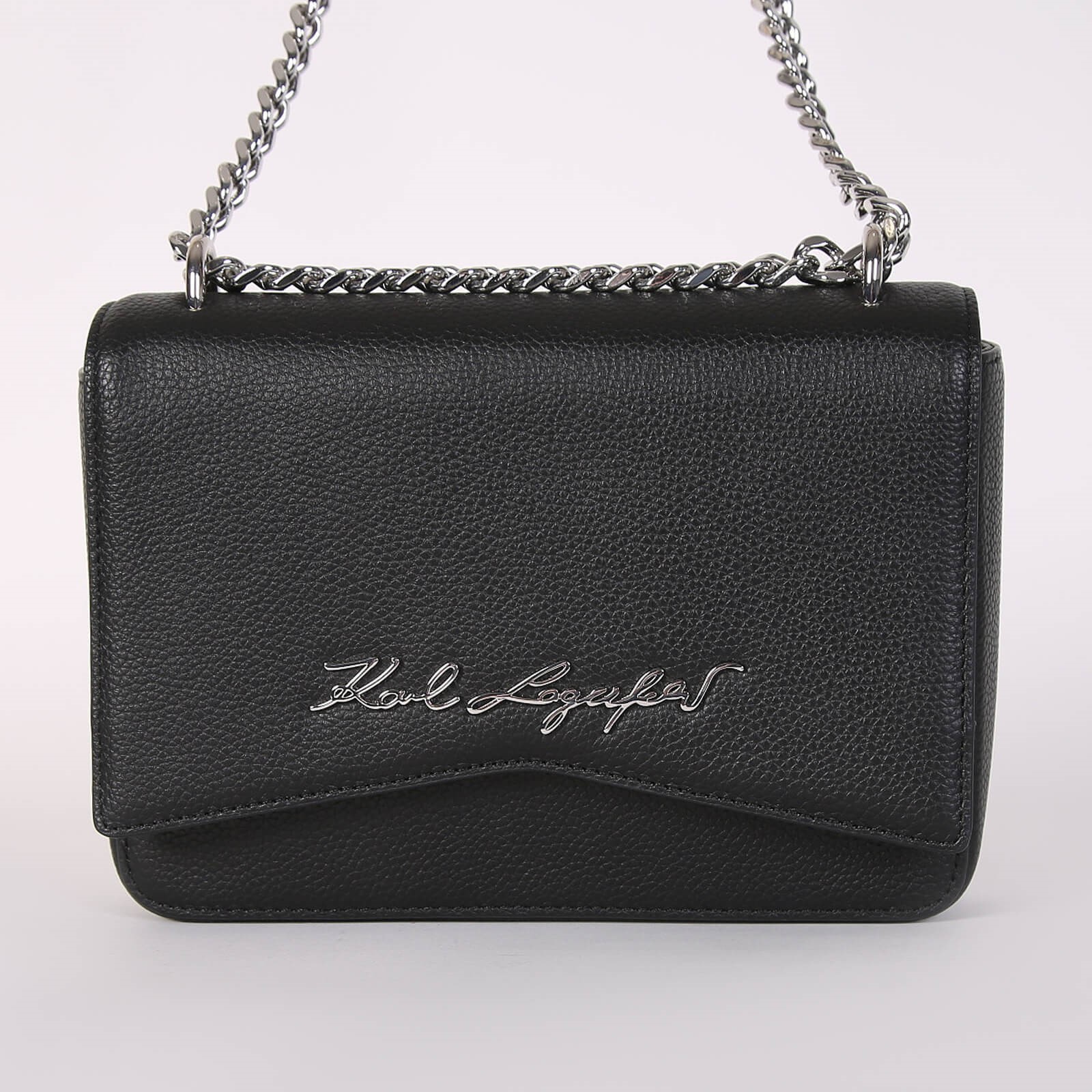 Karl Lagerfeld K Pebble Shoulder Bag Black www.luxurybags.eu