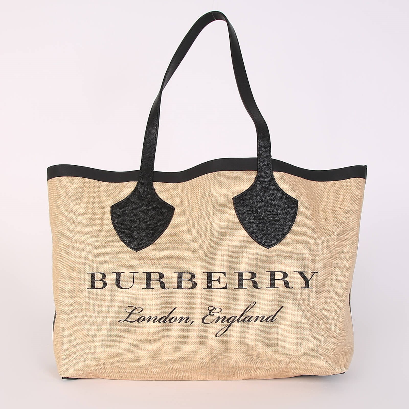 Burberry jute tote best sale