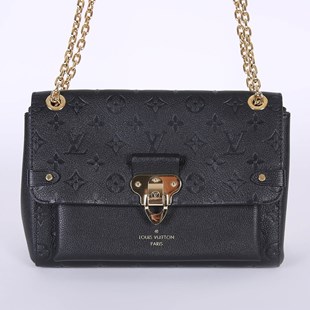 Louis Vuitton Noir Monogram Empreinte Leather Vavin PM Bag Louis Vuitton