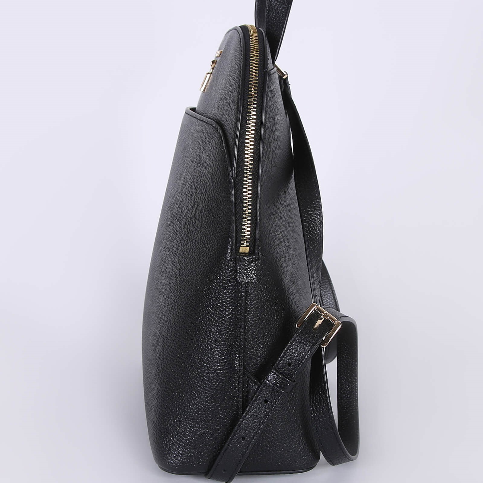 Michael Kors Adele Large Pebbled Leather Backpack Black www.luxurybags.eu