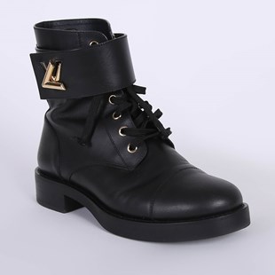 Louis Vuitton, Shoes, Louis Vuittoncruise 27 Bahia Laureate Platform Desert  Boots Noir 41