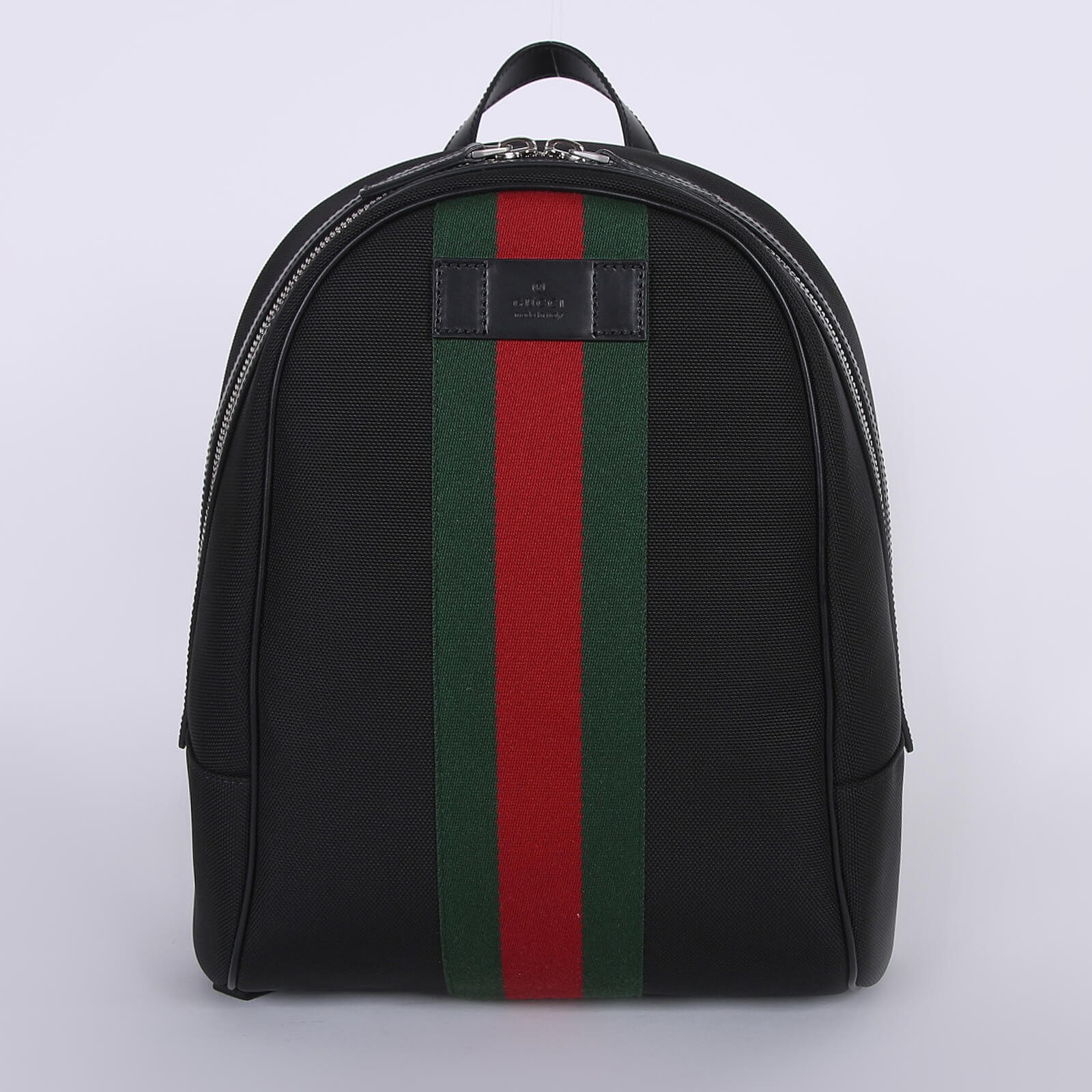 Gucci Techno Canvas Web Backpack Black www.luxurybags.eu