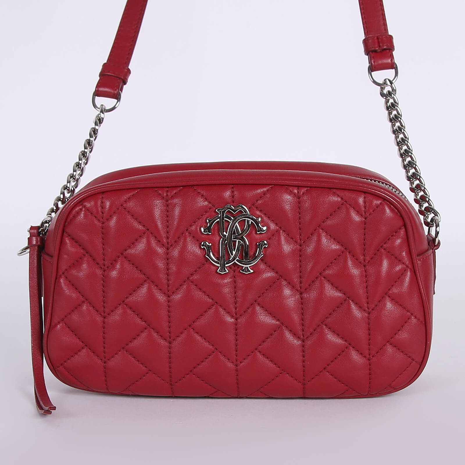 Roberto cavalli leather bag hot sale