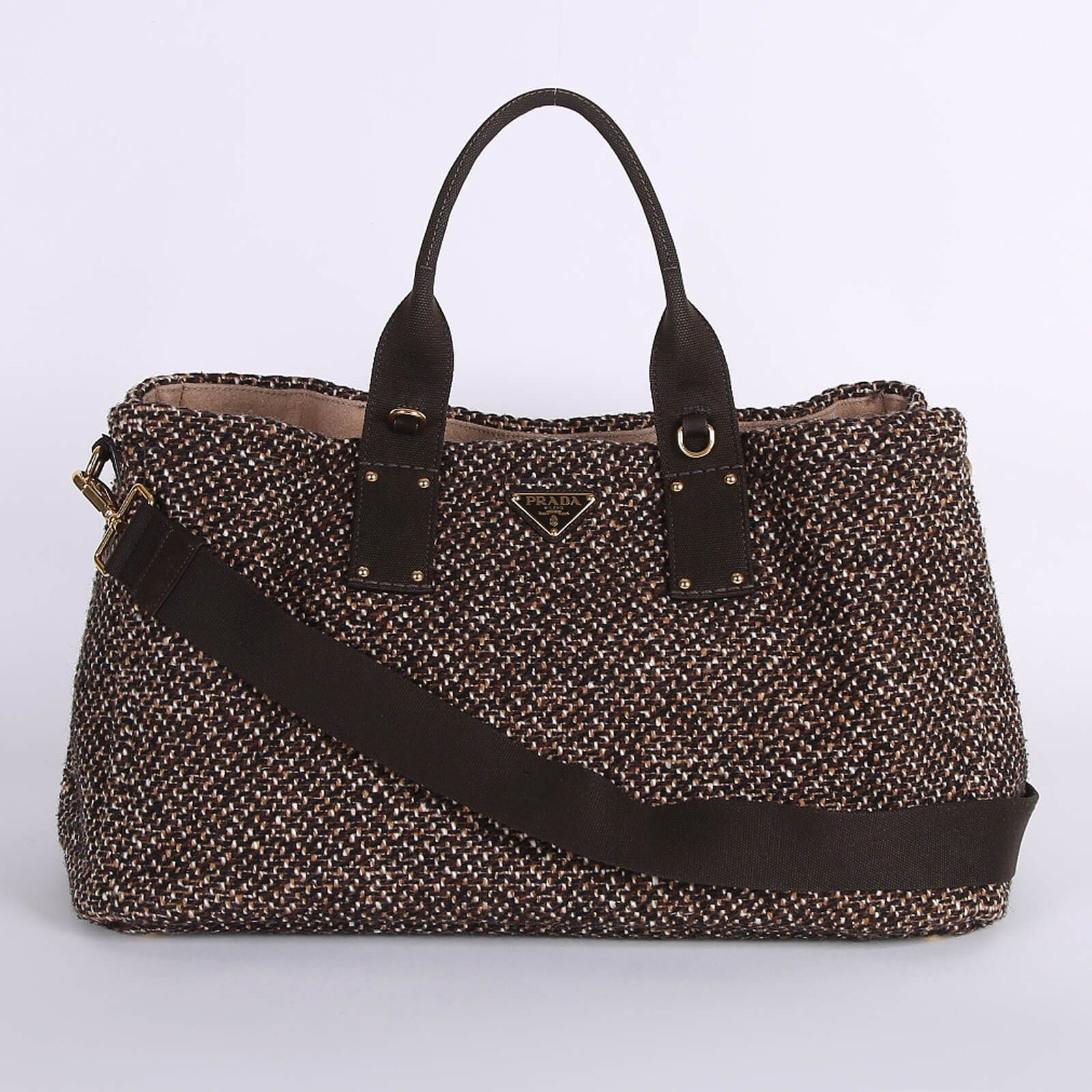 Prada shop tweed bag