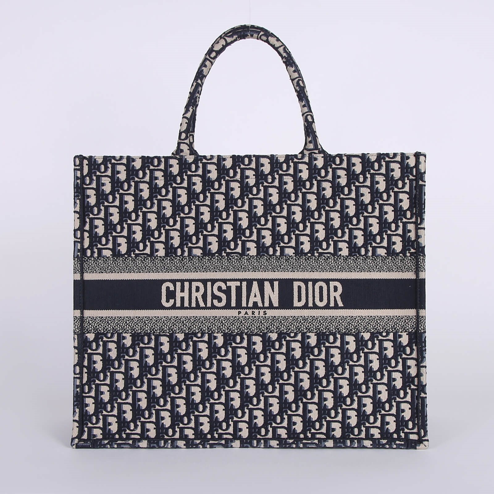 Dior - Dior Book Embroidered Oblique Tote Blue | www.luxurybags.eu