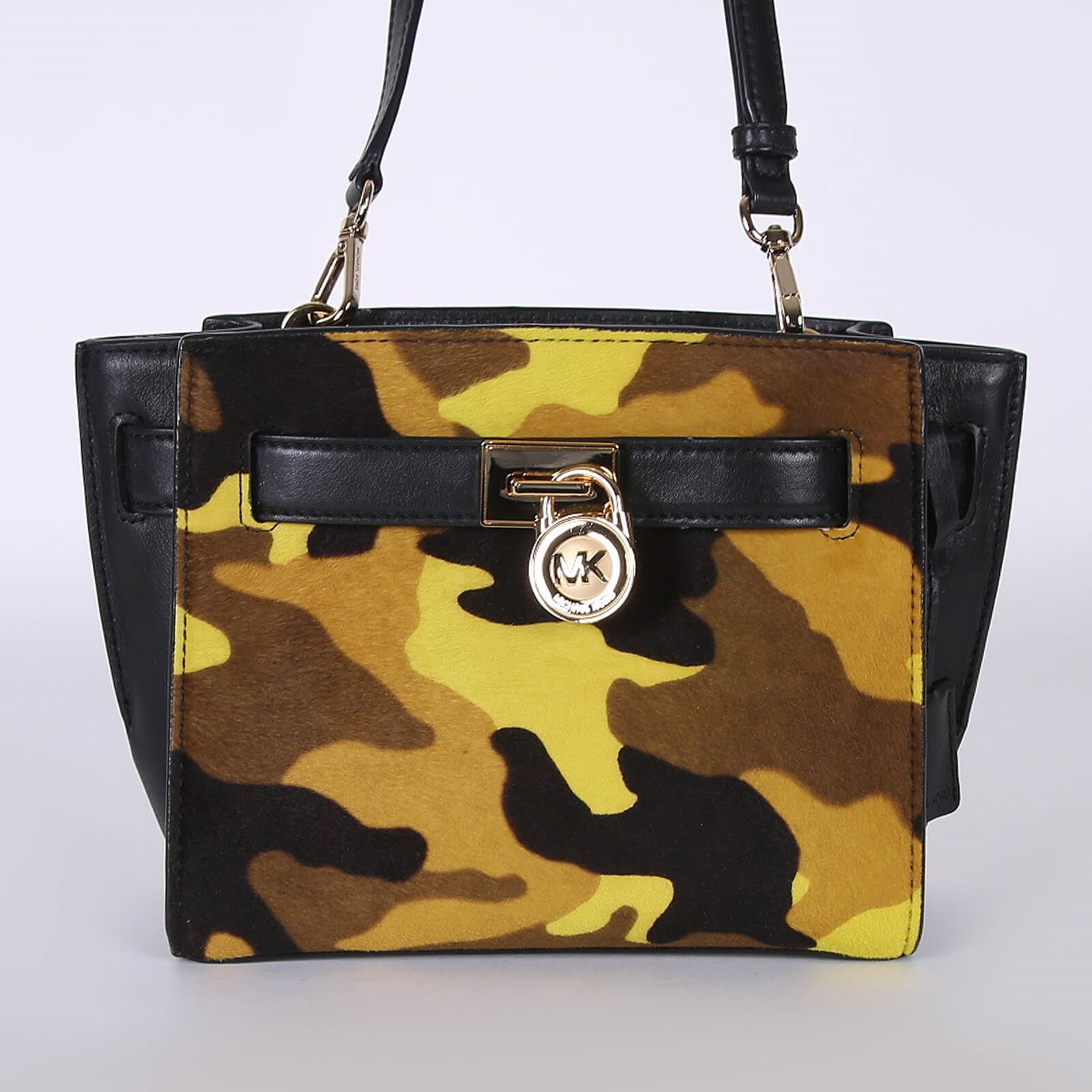 Michael kors 'Hamiliton outlet traveler' purse, crossbody/clutch, camo calf hair.