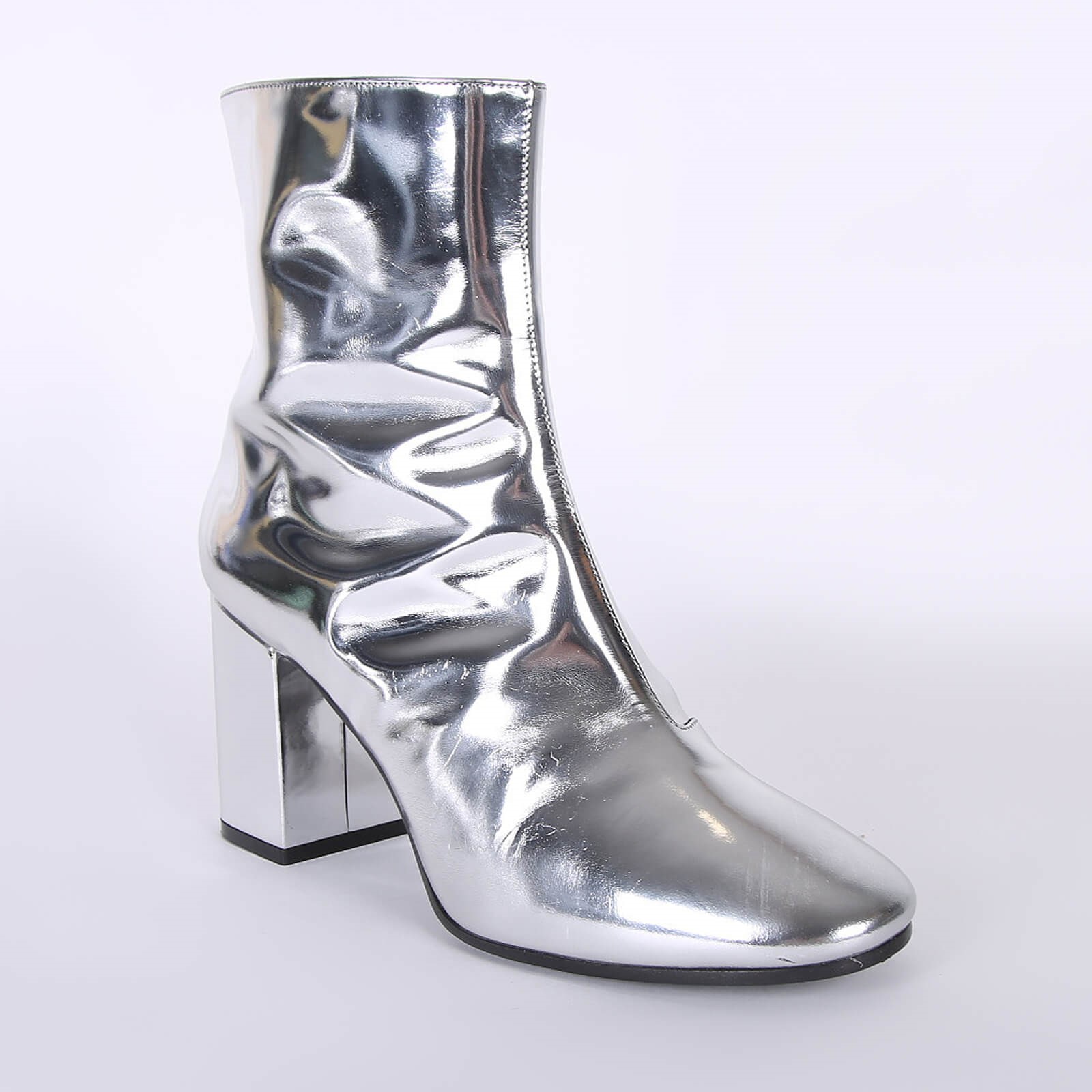 Balenciaga silver boots best sale