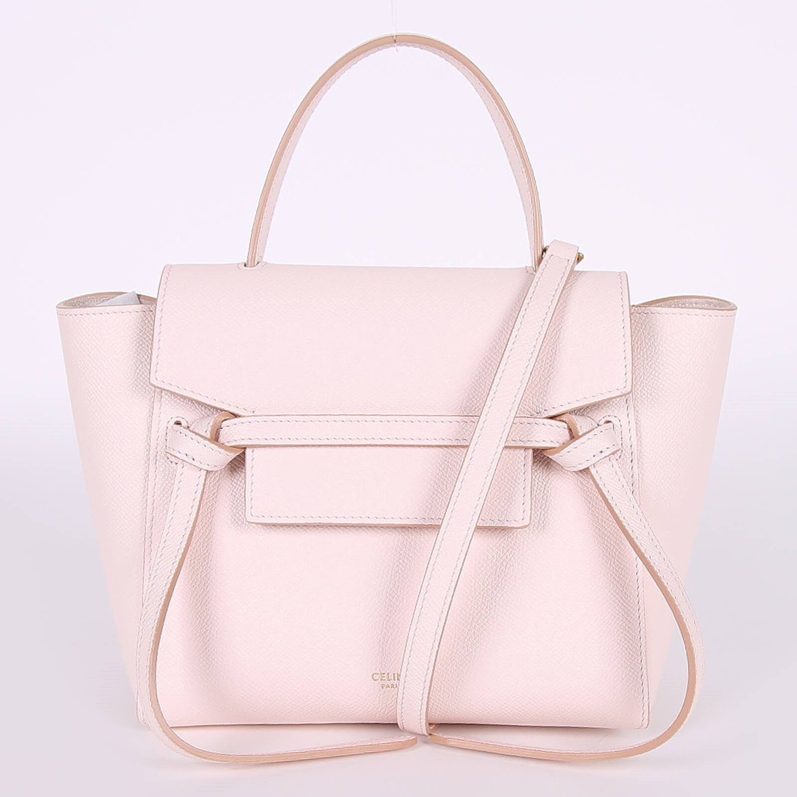 Celine Nano Belt Grained Calfskin Bag Pink www.luxurybags.eu