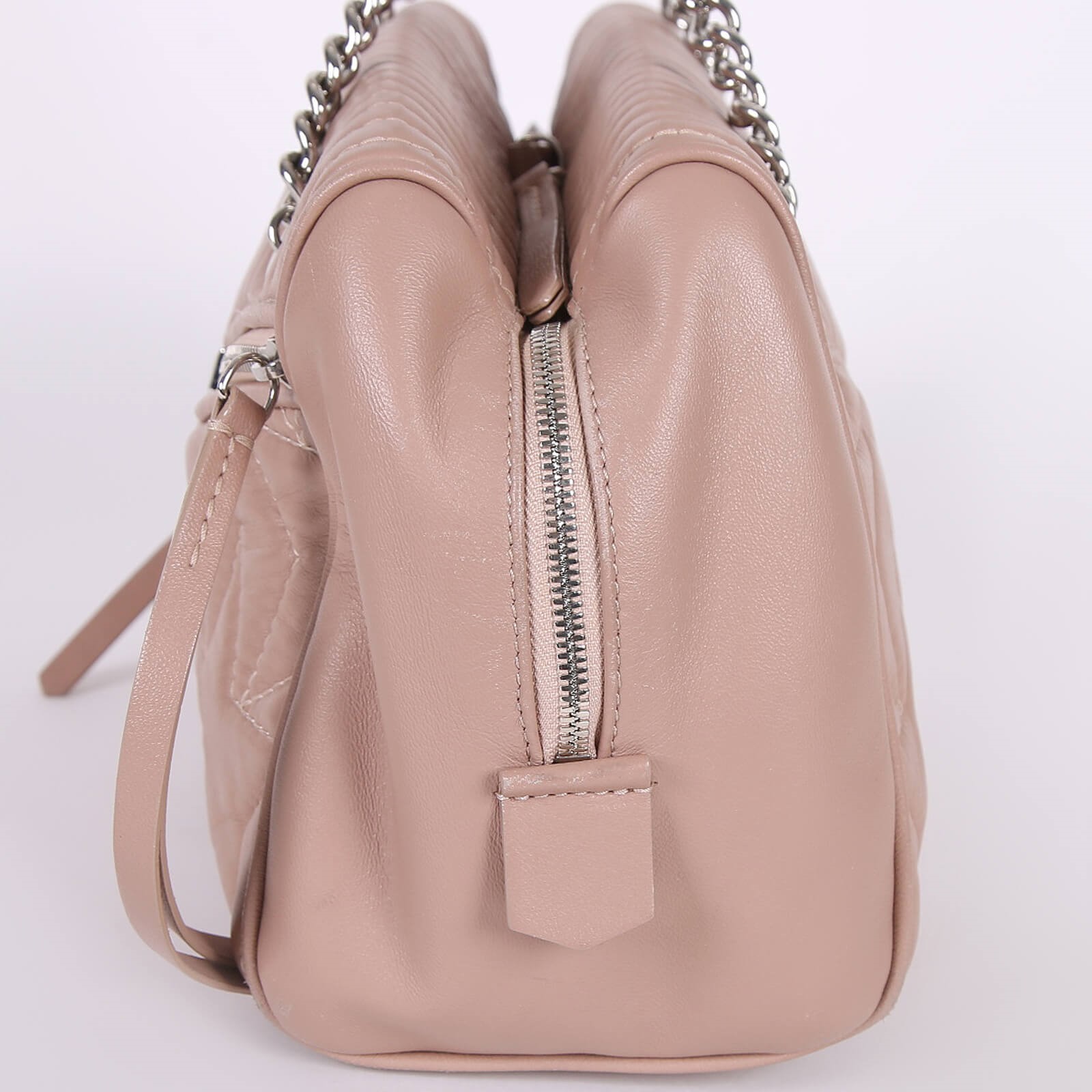 Jimmy Choo - Helia Star Matelassé Leather Bowling Bag Ballet Poudre |  www.luxurybags.eu