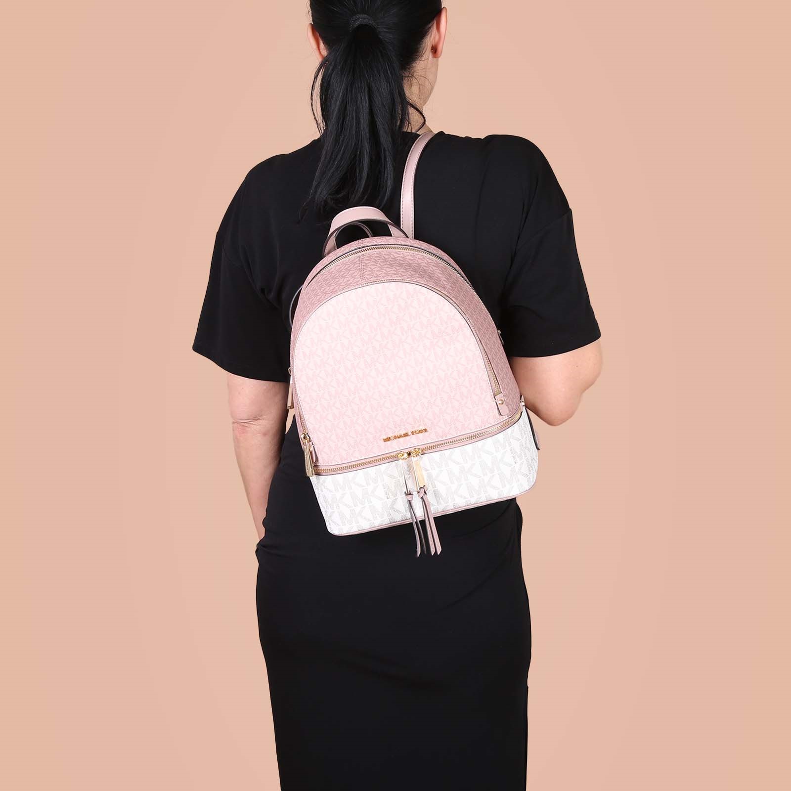 Michael Kors pink rhea medium backpack outlet