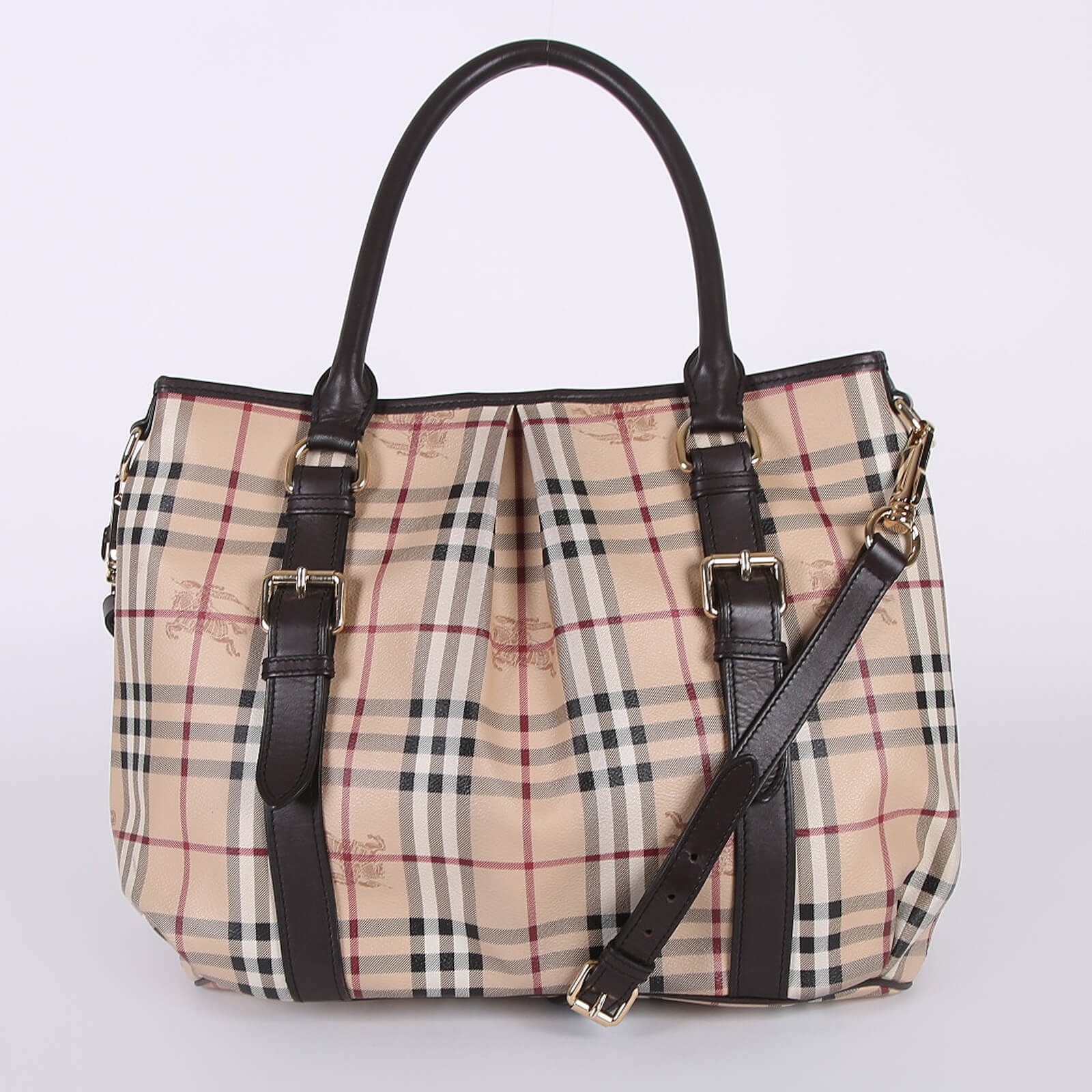 Burberry Northfield Large Haymarket Check Tote Bag www.luxurybags.eu