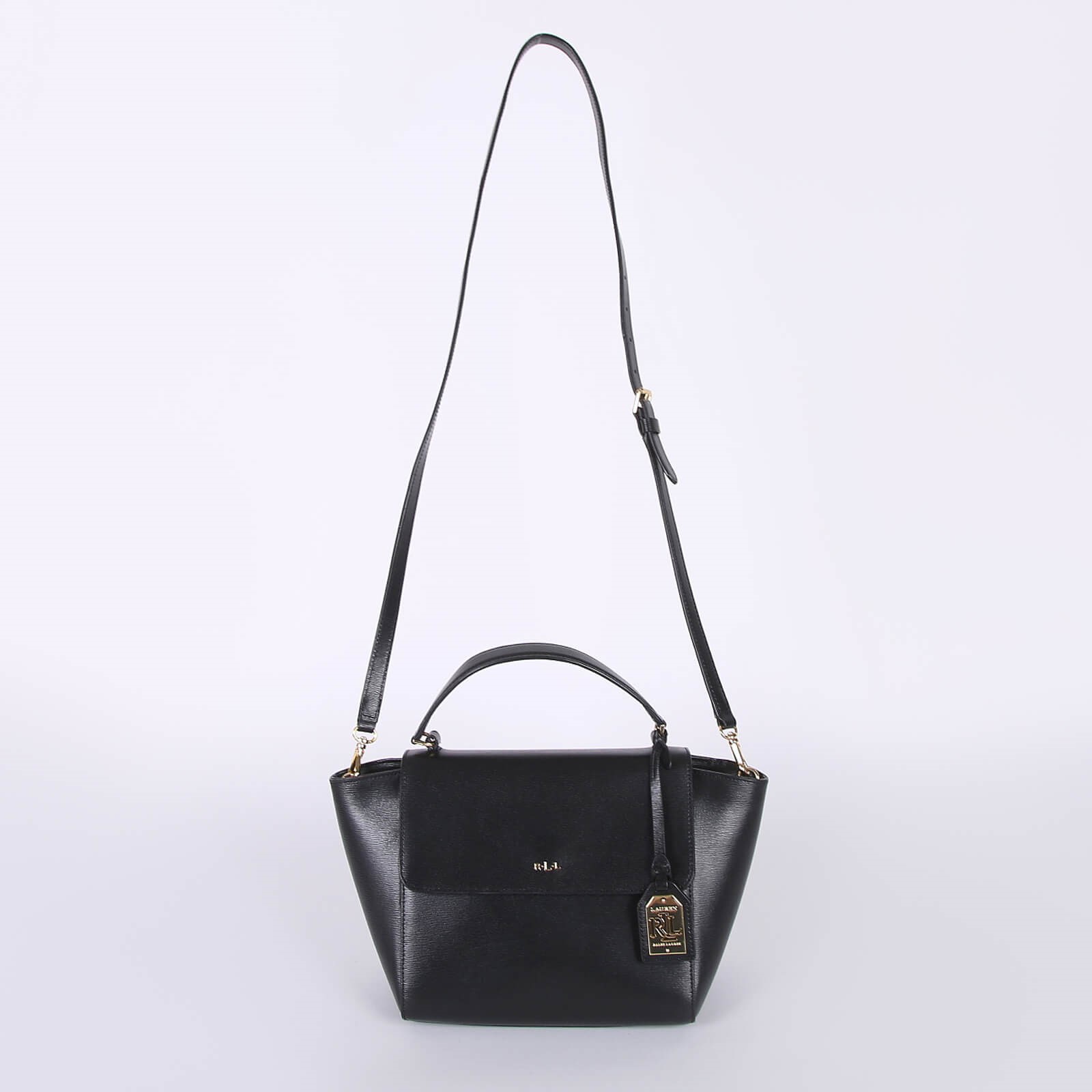 Lauren Ralph Lauren Barclay Leather Crossbody Bag Black www.luxurybags.eu